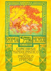 Composizione Con Fauno E Donna by Pieretto Bortoluzzi Bianco