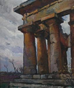 Temple Of Neptune, Paestum by Pieretto Bortoluzzi Bianco