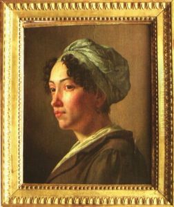 Portrait D'une Jeune Femme Des Iles by Jean-Jacques-Francois Monanteuil