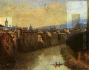Veduta (verona?) by Alessandro Monatori