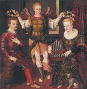 An Allegorical Marriage Portrait by Luca Monbello