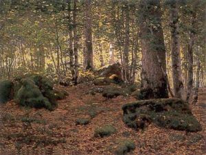 Luminous Forest At Fontainebleau by Jean Ferdinand Monchablon