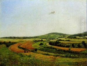 Harvesting The Wheat by Jean Ferdinand Monchablon