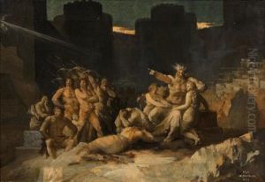 L'oeil De Cain, 1882 by Xavier Alphonse Monchablon