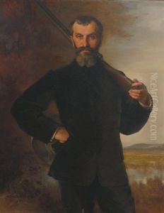Portrait D'un Chasseur by Xavier Alphonse Monchablon