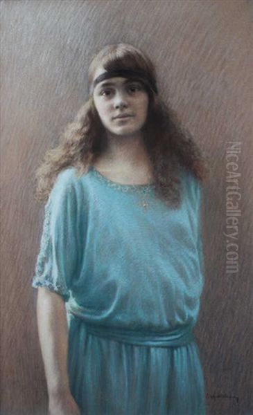 Jeune Femme A La Robe Verte - view 1