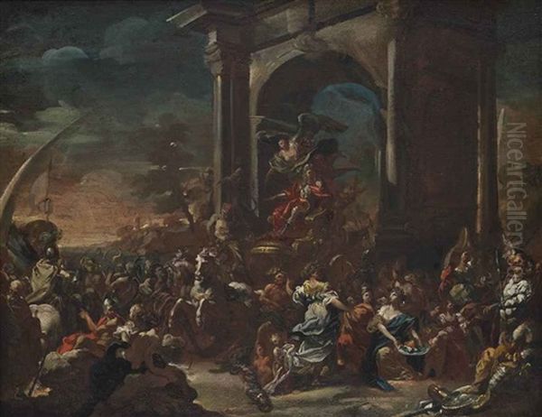 The Triumphal Entry Of Charles Vii Of Naples And Sicily (later Charles Iii Of Spain) Into Naples, 10 May 1734: A Bozzetto - view 1