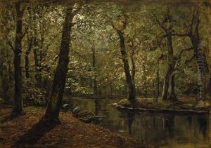 Boschvijver by Frits Mondriaan