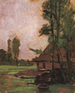 Farm Building And Well