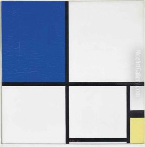 Composition No. Ii With Blue And Yellow by Piet Mondrian