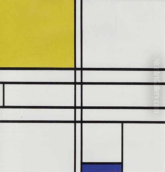Composition In White, Blue, And Yellow: C - view 1