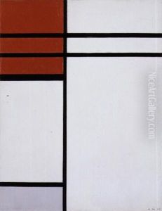 Composition (a) En Rouge Et Blanc by Piet Mondrian