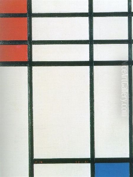 Composition With Red And Blue - view 1
