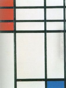 Composition With Red And Blue by Piet Mondrian