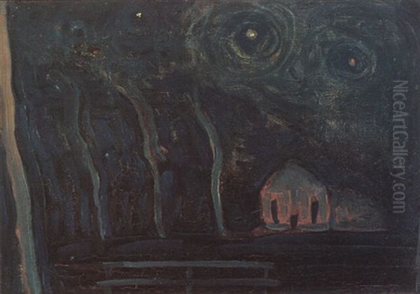 Landschap Bij Nacht - view 1