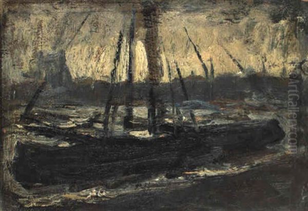 Boats In The Amstel - view 1