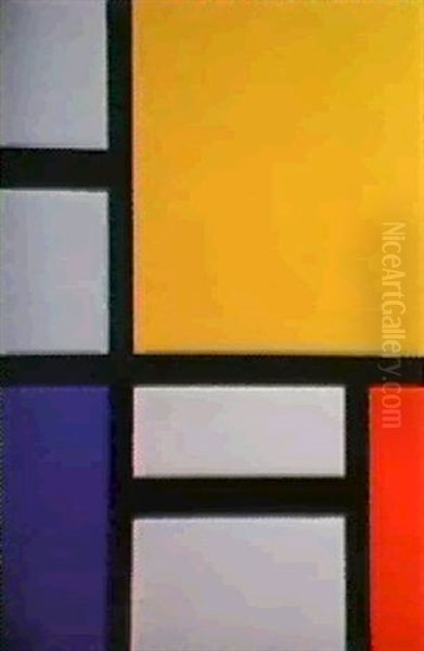 Composicion Con Amarillo, Azul Y Rojo - view 1