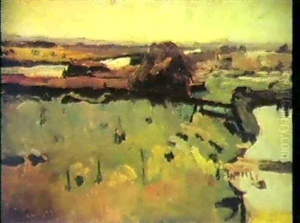 Landscape Nearby The River Gein - view 1