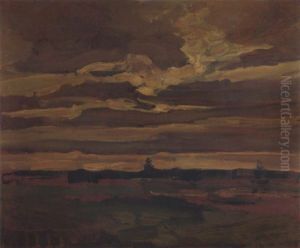 Moonlandscape by Piet Mondrian