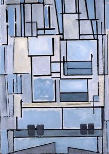 Blue Facade, Composition 9 by Piet Mondrian