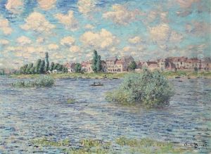 La Seine A Lavacourt by Claude Oscar Monet