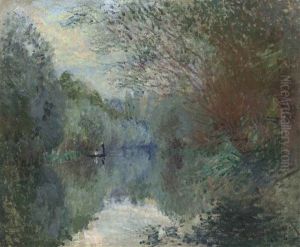 Saules Au Bord De L"yerres by Claude Oscar Monet