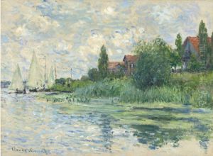 Les Bords De La Seine Au Petit-gennevilliers by Claude Oscar Monet