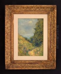 Chemin De La Cavee Pourville (path At Pourville) by Claude Oscar Monet