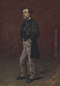 Portrait D'homme Debout by Claude Oscar Monet