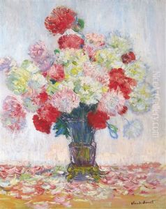 Vase De Pivoines by Claude Oscar Monet