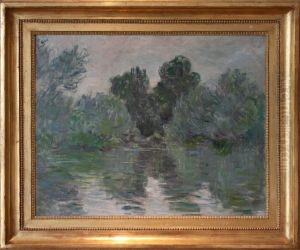Un Bras De Seine Pres De Vetheuil by Claude Oscar Monet