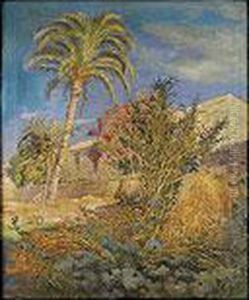 Vista De Casa Con Palmera by Octavio Bianqui