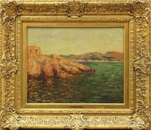 French Coastal Seascape by Claude Oscar Monet