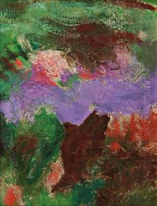 Les Iris Iii - Fragment by Claude Oscar Monet