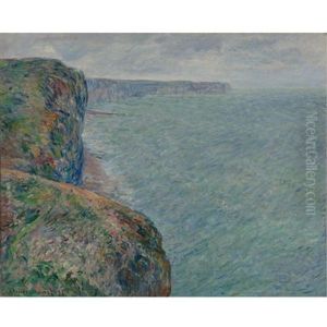 La Mer Vue Des Falaises by Claude Oscar Monet