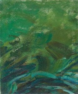 Etude De Nympheas, Vibrations Sur Le Bassin (fragment) by Claude Oscar Monet
