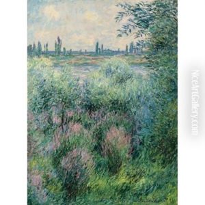 Bords De La Seine, Un Coin De Berge by Claude Oscar Monet
