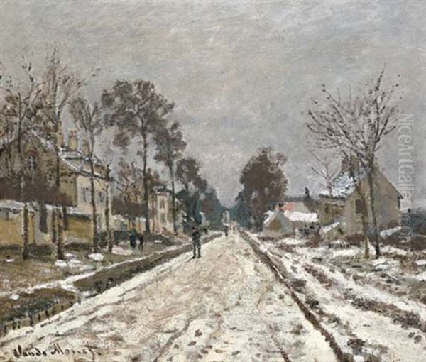 Route A Louveciennes, Effet De Neige - view 1
