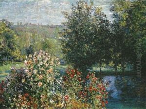 Les Rosiers Dans Le Jardin De Montgeron