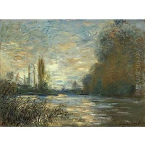 Le Petit Bras De La Seine A Argenteuil by Claude Oscar Monet
