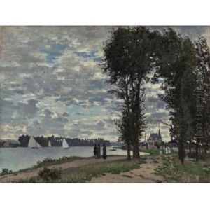 Les Bords De La Seine A Argenteuil by Claude Oscar Monet