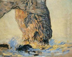 Vagues A La Manneporte by Claude Oscar Monet