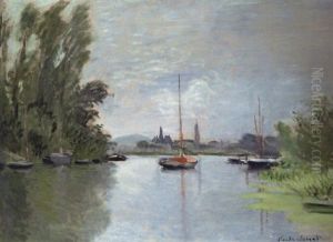 Argenteuil, Vu De Petit Bras De La Seine by Claude Oscar Monet