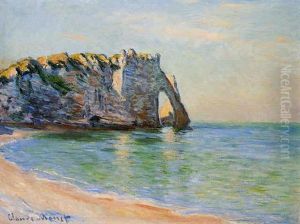 La Falaise D'aval, La Porte Et L'aiguille by Claude Oscar Monet