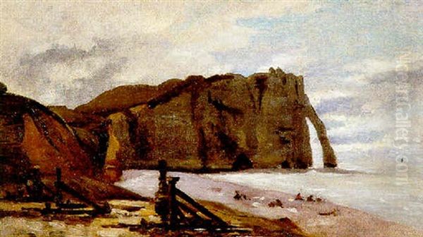 Etretat, Porte Et Falaise D'aval - view 1