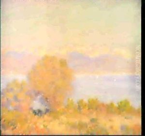 Les Alpes Vues Du Cap D'antibes by Claude Oscar Monet