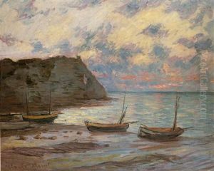 Coucher De Soleil A Etretat