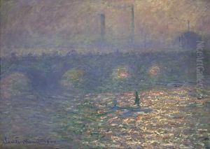 Waterloo Bridge by Claude Oscar Monet