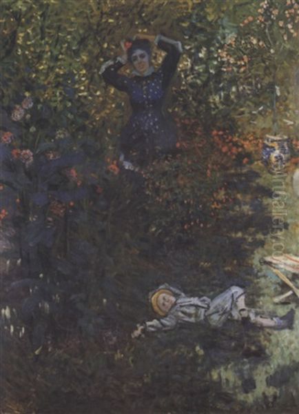 Camille Et Jean Monet Au Jardin D'argenteuil - view 1