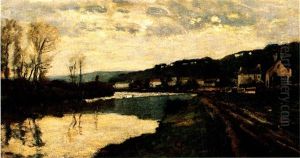 La Seine A Bougival by Claude Oscar Monet